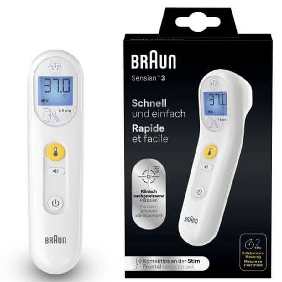 Termómetro sin contacto Sensian 3, Braun