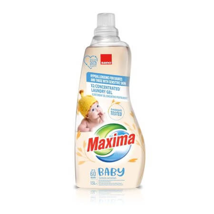 Sano Maxima Maxima Baby Gel concentré d'avoine, 60 lavages, 1.5 L, Sano