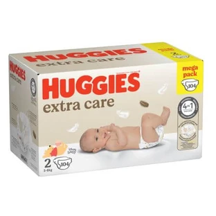 Extra Care Wickelwindeln, Nr. 2, 3-6 kg, 104 Stück, Huggies