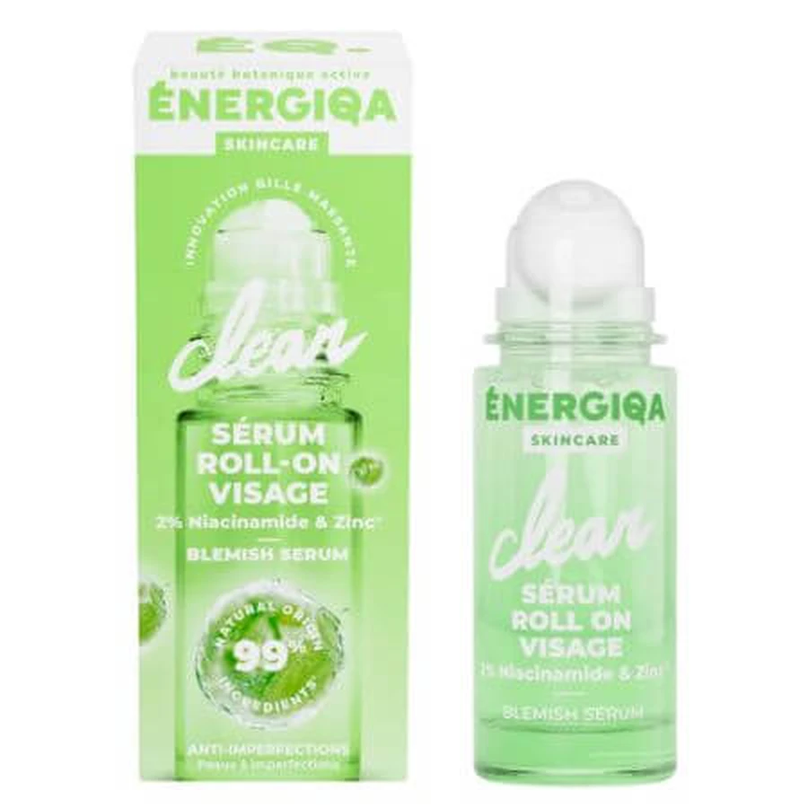 Niacinamid Roll-on Serum mit Niacinamid für unreine Haut Energiqa, 30 ml, Energie Fruit