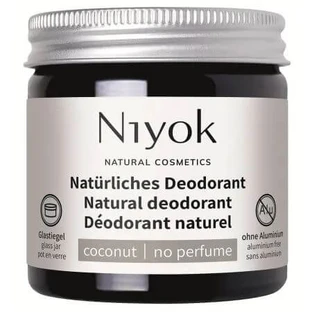 Crème déodorante et anti-transpirante naturelle, sans parfum, 40 ml, Niyok