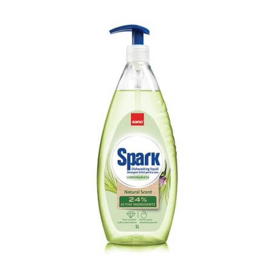 Detergente para floreros Sano Spark, hierba limón, 1 L, Sano