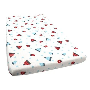 Fitted muslin sheet, 120 x 60 x 17cm, 1 piece, Baltic Bebe
