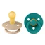 Set de 2 sucettes avec tétine ronde Couleur Latex, Scuba/Taupe, 0 mois+, Bavoirs