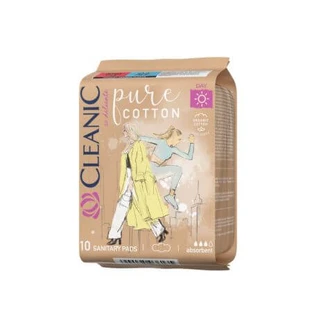 Pure Cotton biologische wattenschijfjes, 10 stuks, Cleanic