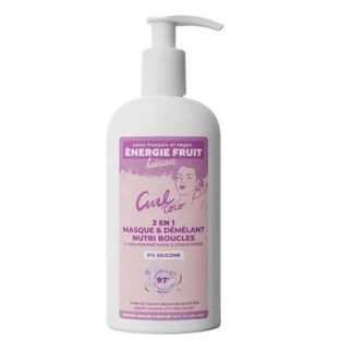 Mascarilla y acondicionador 2en1 para cabello rizado y encrespado, Curl Coco, 300 ml, Energie Fruit