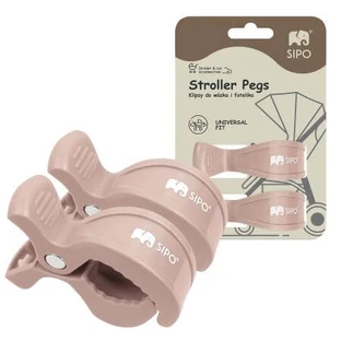 Multifunctionele clips voor kinderwagen, Roze, 2 stuks, Sipo
