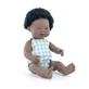 African boy doll in overalls My Friends & Me, 38 cm, 10 months+, Miniland
