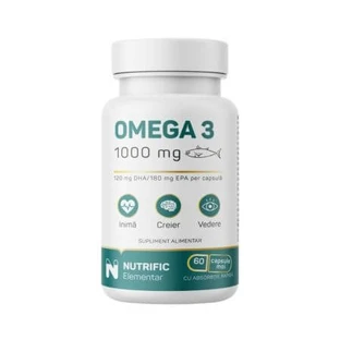 Omega 3, 1000 mg, 60 cápsulas blandas, Nutrific