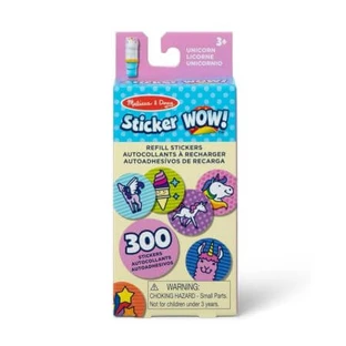 Pegatinas WOW!, Unicornio, 3 años+, 300 piezas, Melissa & Doug