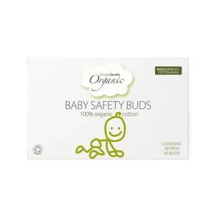 Bavoirs en coton biologique avec bouchon, 60 pièces, Simply Gentle Organic