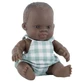 Poupée africaine avec salopette My Friends & Me, 21 cm, 10 mois et plus, Miniland