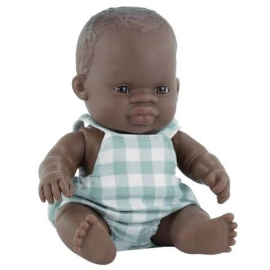Poupée africaine avec salopette My Friends & Me, 21 cm, 10 mois et plus, Miniland