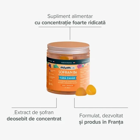 Gelées avec Sofran et extrait de B6, 4 ans+, 42 pièces, Mium Lab