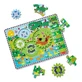 Wooden jigsaw puzzle with cogwheels for learning to count through play, Funny animals, 3 years+, 24 pieces, Melissa & Doug