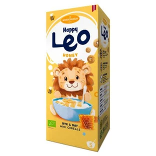 Cereales ecológicos de centeno y avena con miel, 150 g, Happy Leo