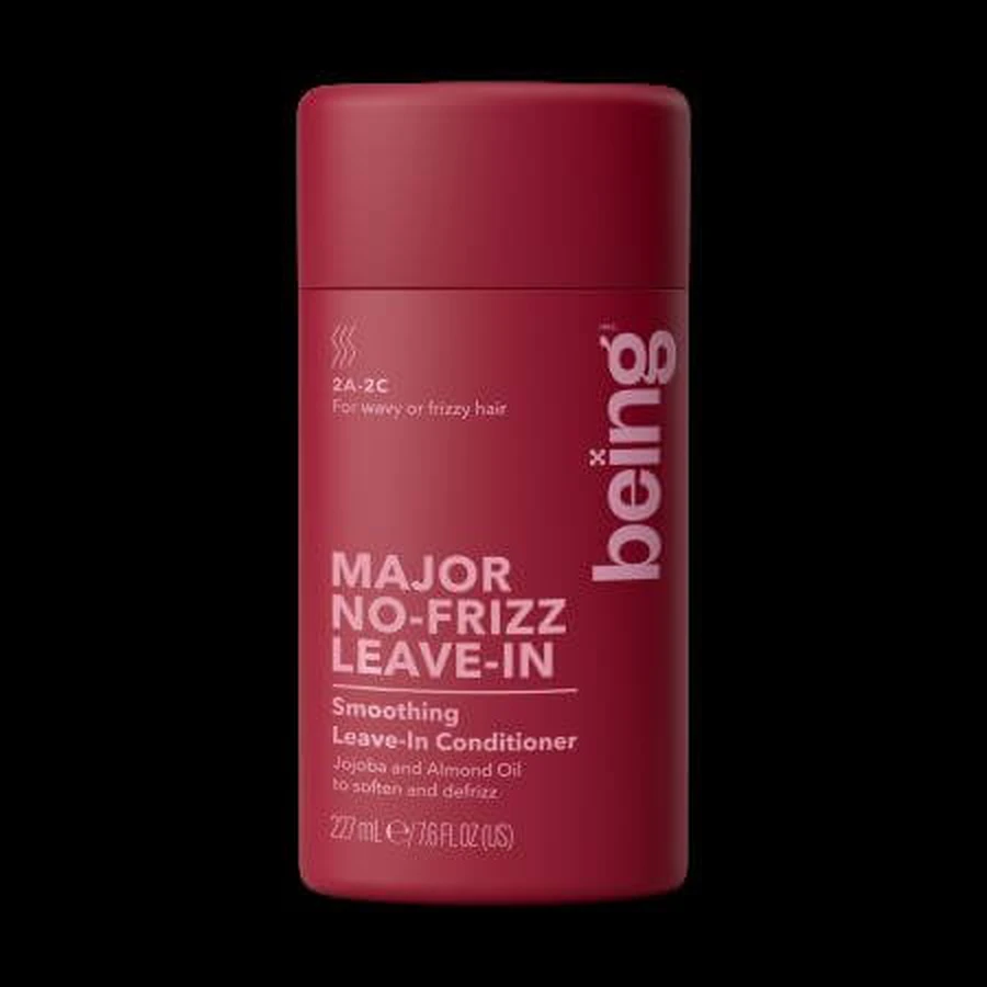 Leave-in conditioner for wavy or unruly hair, Major No Frizz, 227 ml, Being
