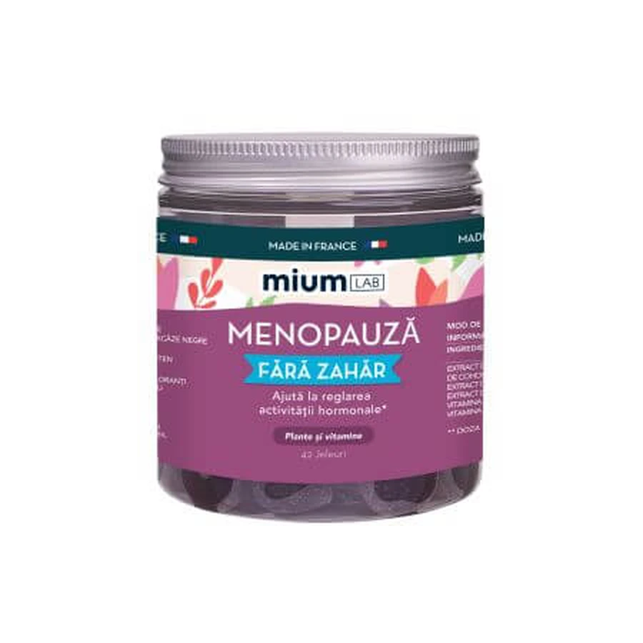 Kräuter- und Vitamin-Gelees, Menopause, 42 Stück, Mium Lab