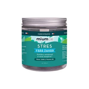 Herbal jellies, GABA and Vitamin B6, Stress, 42 pieces, Mium Lab