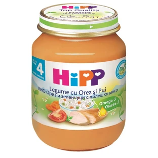 Gemüsereis mit Hühnchen 4. Monat 125 g, Hipp