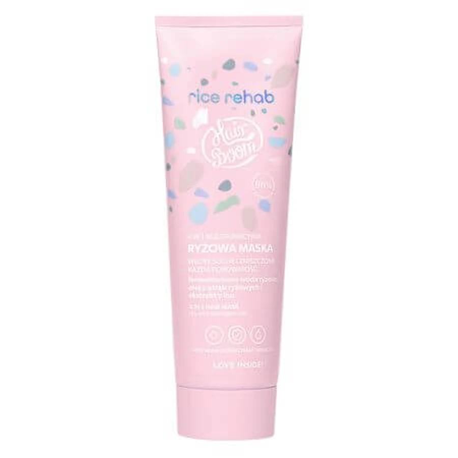 HairBoom Rice Rehab mascarilla capilar multifuncional con arroz, 200 ml, BodyBoom