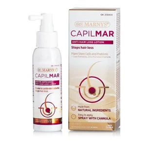 Spray lotion against hair loss with Plant Stem Cells, Prebiotic, Zinc and Vitamins, Capilmar, 100 ml, Marnys