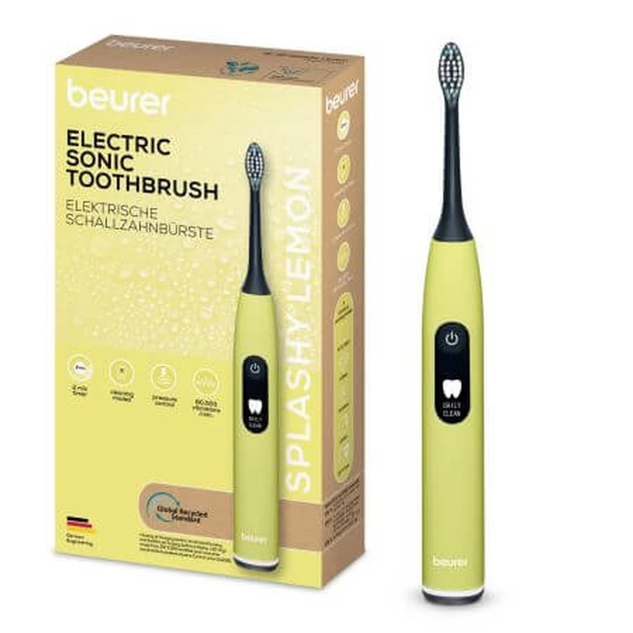 Sonic electric toothbrush, Splashy Lemon, SC 50, Beurer