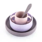 Set van 4 siliconen schaaltjes voor babyvoeding, paars, 6 maanden+, Reer