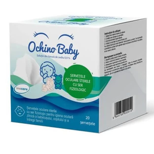 Ochino Baby Sterile Eye Wipes with saline solution, 20 pieces, Inocare Pharm