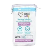Hygienic square pads for babies and children, 10x9.5cm, 60 pieces, EasyCare Baby