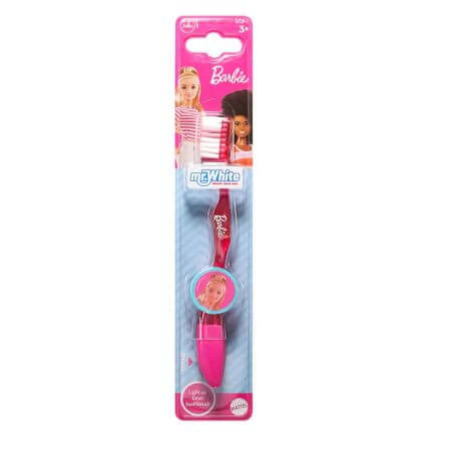 Toothbrush with light-up timer, Barbie, 3 years+, Mr. White