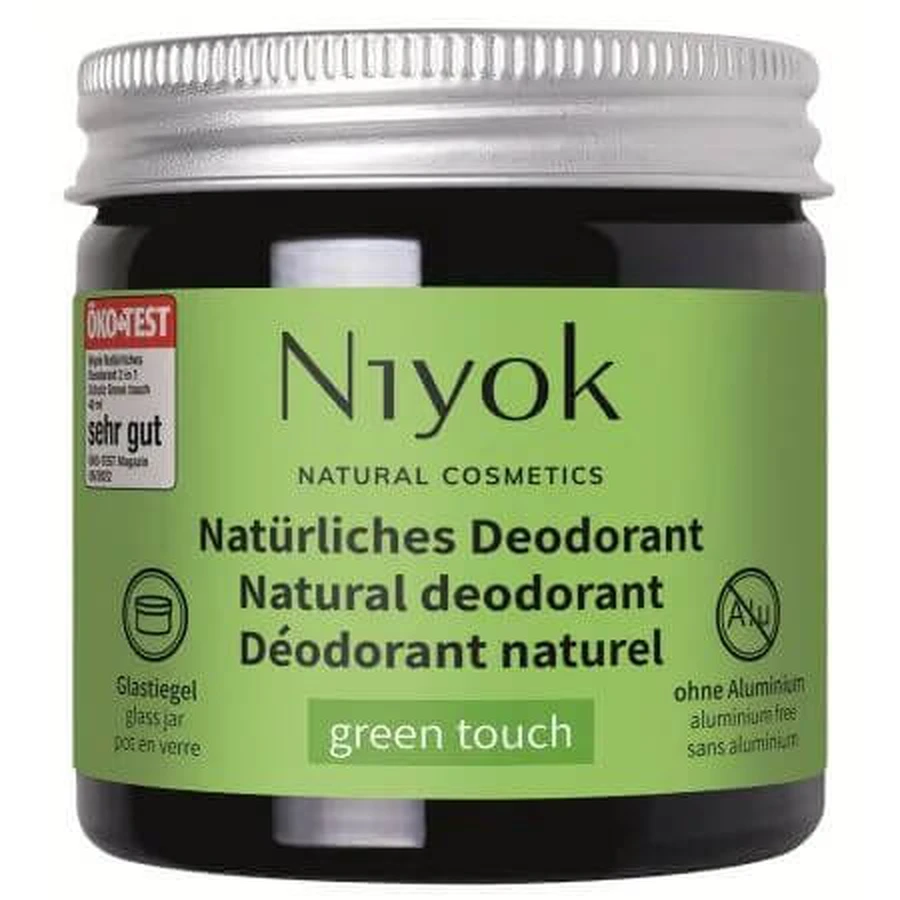 Déodorant crème naturel Green Touch, 40 ml, Niyok