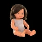 European Girl Puppe in gestrickter Latzhose, 38 cm, ab 10 Monaten, Miniland