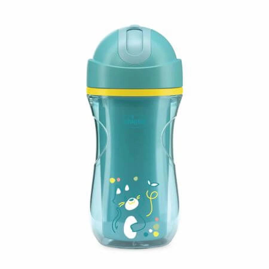 Hittebestendige sportwagen met rietje, turquoise, 14 maanden+, 266 ml, Chicco