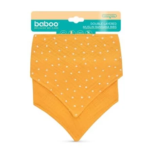 Doppellagiges Musselin-Bandana, Orange, 0 Monate+, 2 Stück, Baboo