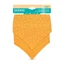 Doppellagiges Musselin-Bandana, Orange, 0 Monate+, 2 Stück, Baboo