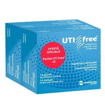 Package UTI Free, 2x14 sachets, Meditrina Pharmaceuticals
