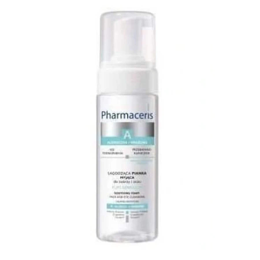 Pharmaceris A, Puri-Sensilium, verzachtend reinigingsschuim voor gezicht en ogen, 150 ml