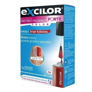 Excilor Forte Color vernis à ongles rouge, 30 ml + 8 ml