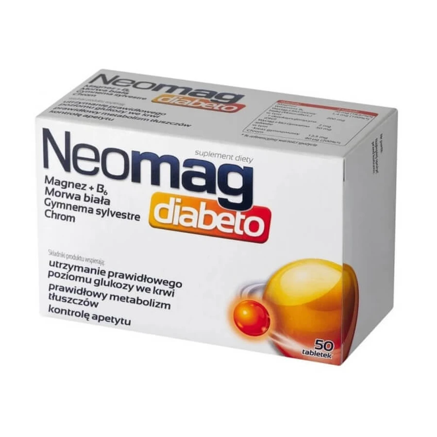 Neomag Diabeto, 50 tabletten