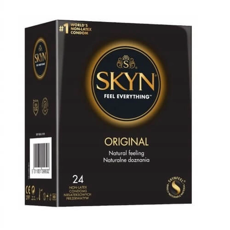 Preservativos sin látex Unimil Skyn Original, 24 unidades