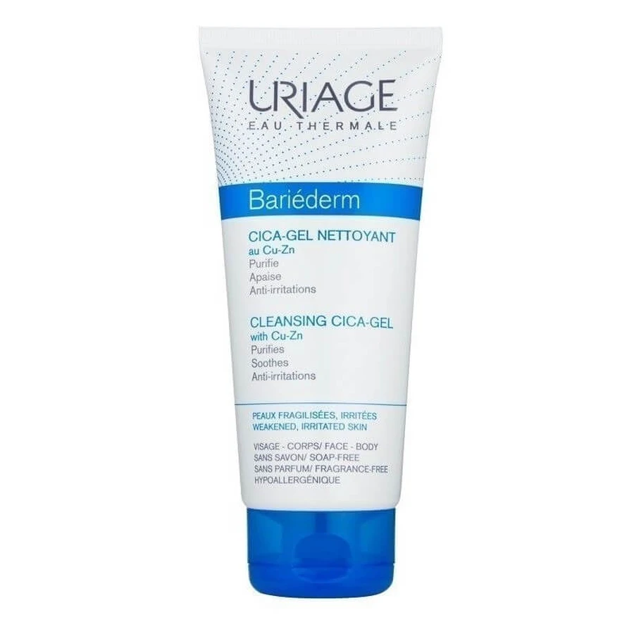 Uriage Bariederm Gel Limpiador Facial y Corporal, 200 ml