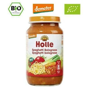 Spaghetti with beef, +8 months, 220 g, Holle Baby Food