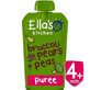 Piure Eco din brocoli, para si mazare, +4luni, 120g, Ella&#39;s Kitchen