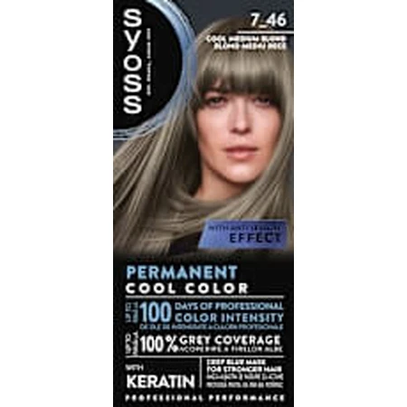 syoss permanente Haarfarbe 7-46 kühl-mittelblond, 1 Stück