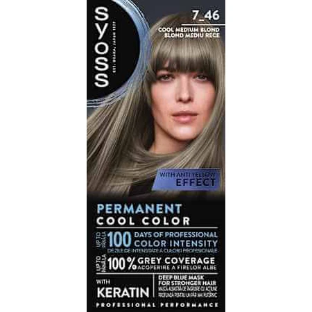 syoss permanente Haarfarbe 7-46 kühl-mittelblond, 1 Stück