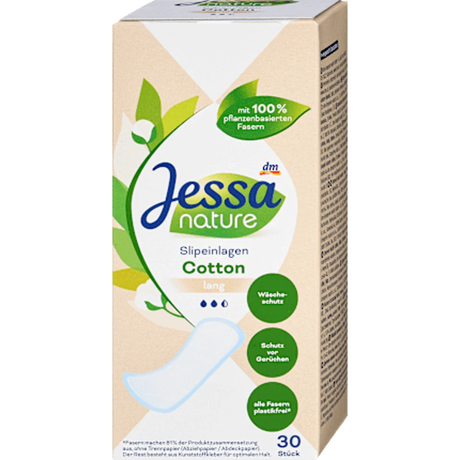 Jessa nature daily long absorbent pads, 30 pcs