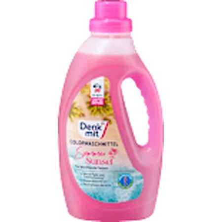 Denkmit Summer Sunset Vloeibaar Gekleurd Wasmiddel 30 wasbeurten, 1,5 l