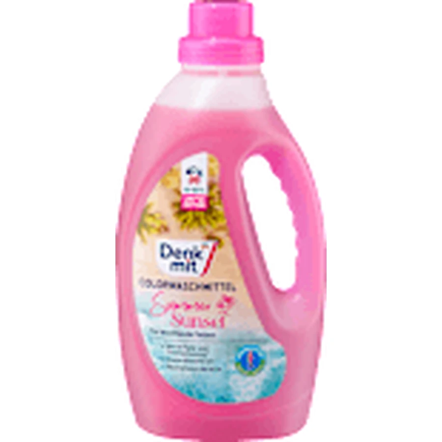 Denkmit Summer Sunset Vloeibaar Gekleurd Wasmiddel 30 wasbeurten, 1,5 l