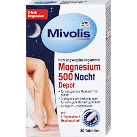 Mivolis Magnesium 500 for night, 43 g